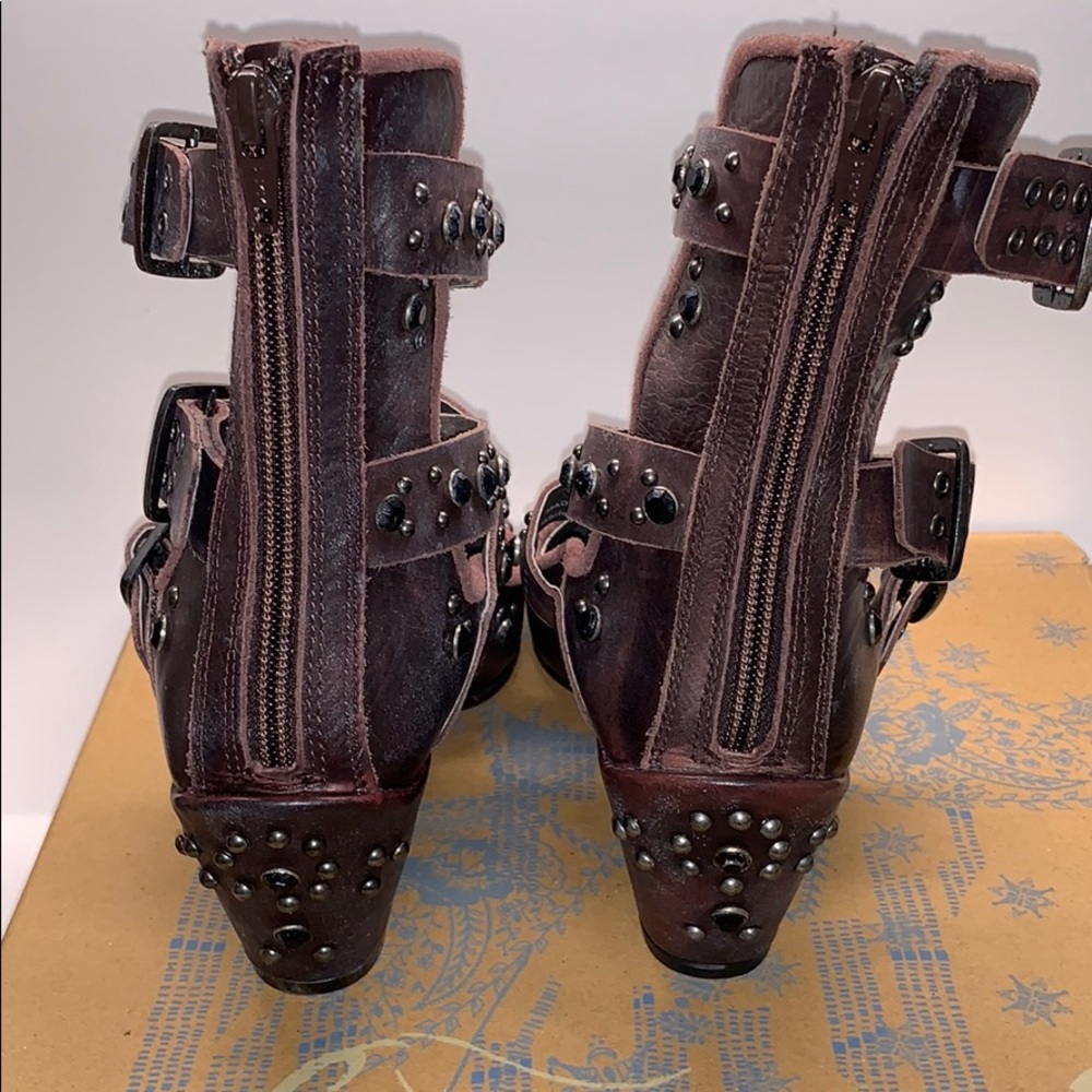 Free People Harvest Moon Leather Boot Festival Ren - Picture 7 of 10